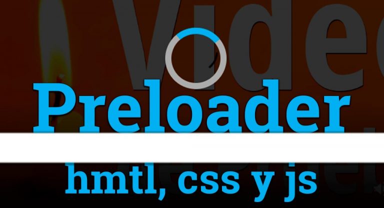 preloader cargador animado con css y js